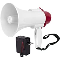 Los mejores  - JEVX Megafono Portatil 4 en 1 con BATERIA Recargable - Profesional Funcion Grabador y Reproductor de Voz 10 Segundos…
